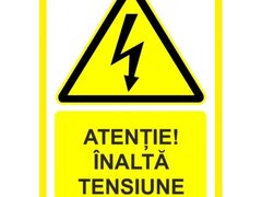 Placuta atentie inalta tensiune